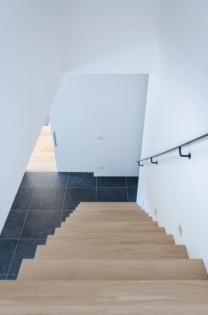 Escalier de bloc autoportant (escalier L)
