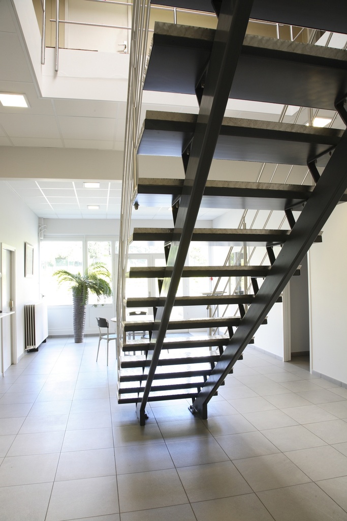 Escalier intérieur industriel en métal